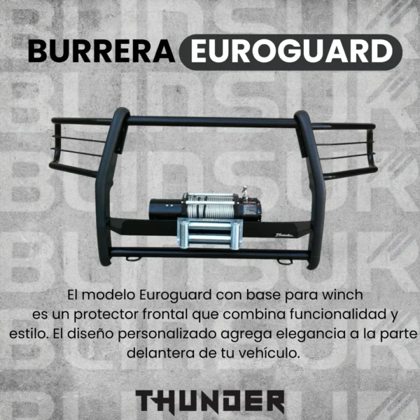 Burrera Con Base Para Winch Dodge Ram 1500/2500 2016 - 2024+