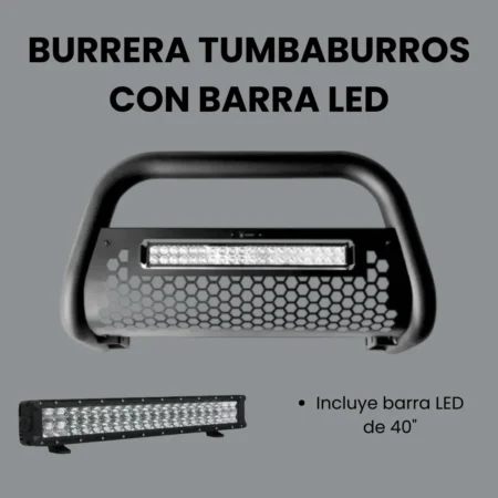 Burrera Tumbaburros Con Barra Led Mitsubishi L200 2020-2023 - Image 2