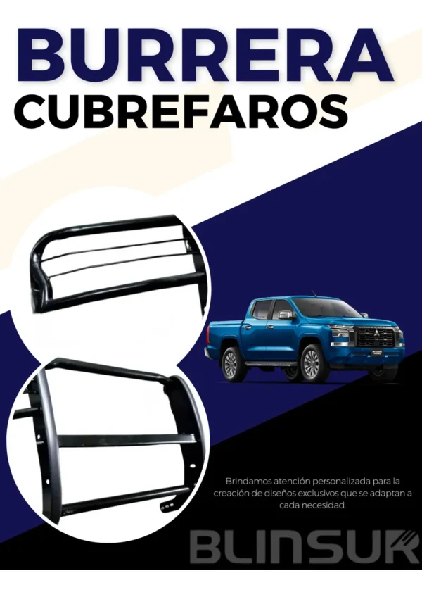 Burrera Tumbaburros Cubrefaros Para Mitsubishi L200 2025