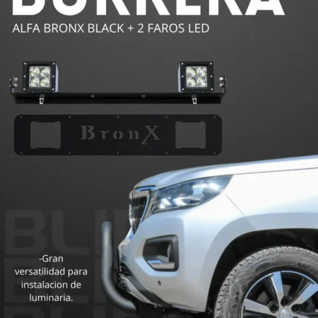 Kit Burrera Black Para Ford Ranger 2013 - 2022 + 2 Luces Led - Image 2