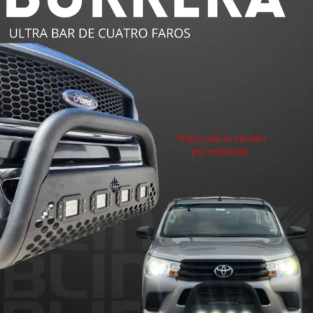 Burrera Ultra Bar 4 Faros P/ Frontier Pro 4x V6 2008 - 2020 - Image 2