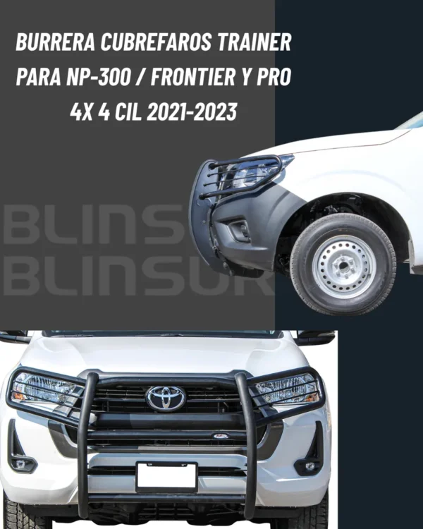 Burrera Defensa Cubre Faros Np-300/frontier Pro4x 4cil 22-23
