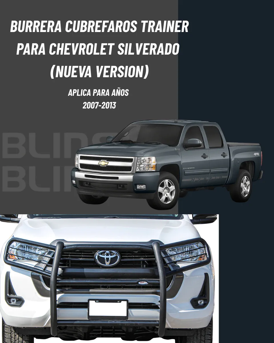 Burrera Defensa Cubre Faros Chevrolet Silverado 2007/2013 - Image 2