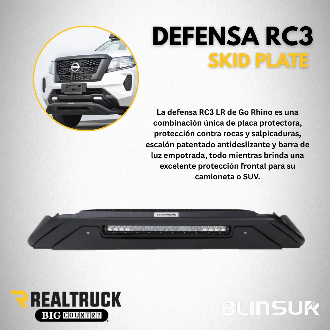 Defensa Rc3 Go Rhino C/ Luz Para Gmc Canyon 2016 - 2023 - Image 2