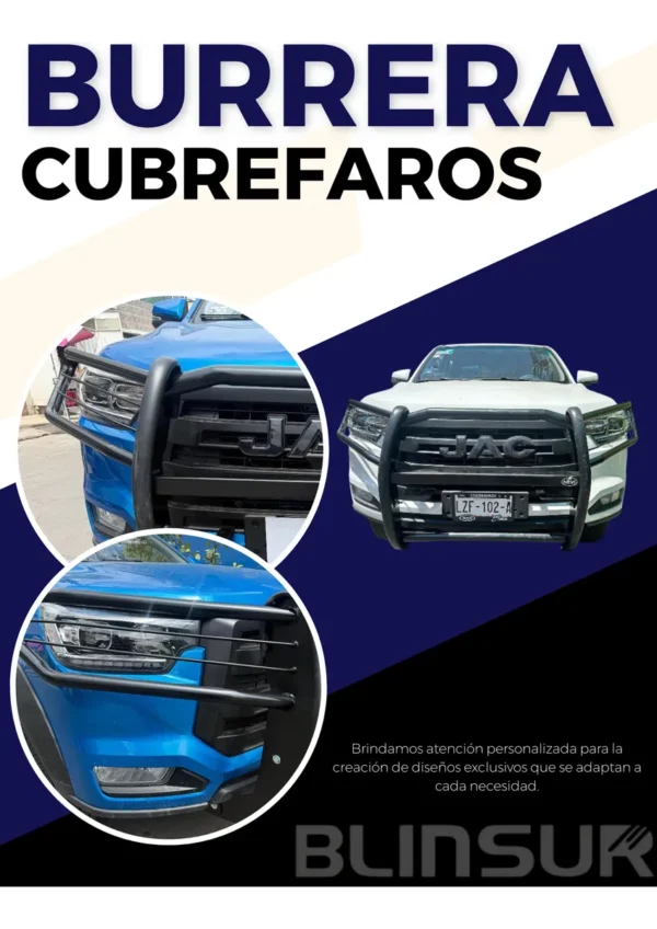 Burrera Cubrefaros Delantera Para Jac Frison T8 2020 - 2025