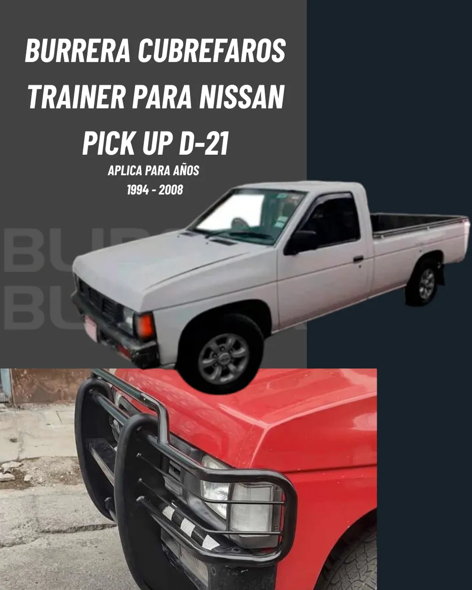 Burrera Defensa Delantera Nissan Pick Up D-21  1994 - 2008 - Image 2