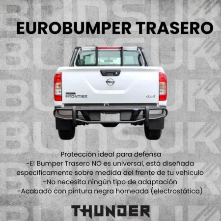Eurobumper Trasero Para Nissan Np300 Frontier 2021 - 2024 - Image 2