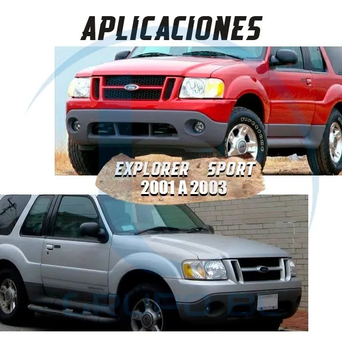 Burrera Cubrefaros Trainer Explorer Sport 2001-2003 Negro - Image 2