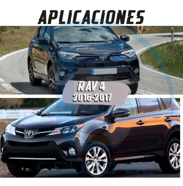 Burrera Cubrefaros Trainer Toyota Rav-4 2016-2017 Negro