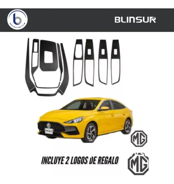 Stickers Protector De  Puertas Y Panel Central Mg Gt 22 - 23