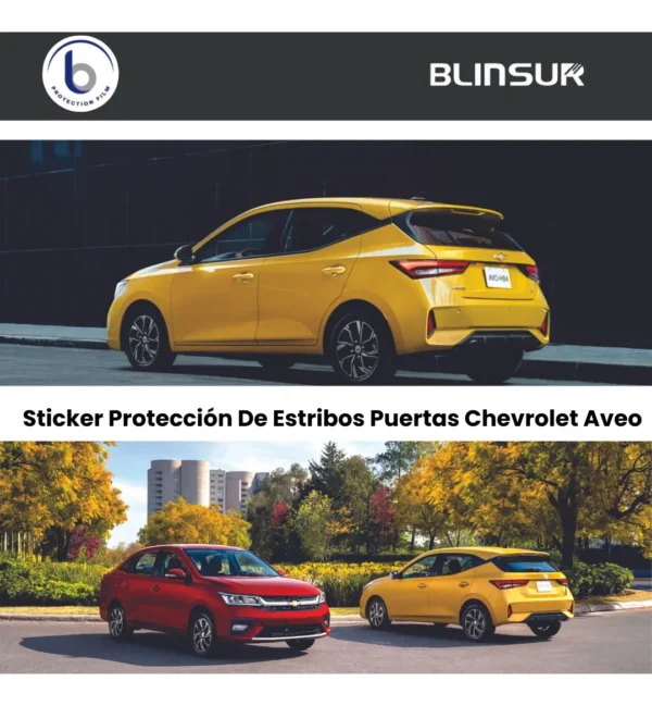 Protección De Estribos Puertas Genérico Chevrolet Aveo