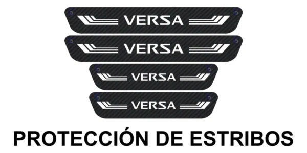 Sticker Protección De Estribos Puertas Nissan Versa Diseño 4