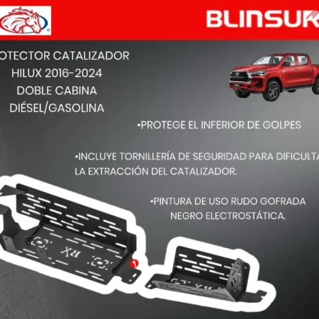 Protector Catalizador Hilux D/cabina 2016-2024 Antirrobo - Image 2