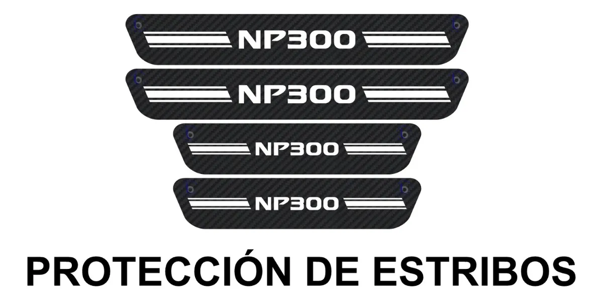 Sticker Protección De Estribos Puertas Nissan Np300 - Image 2