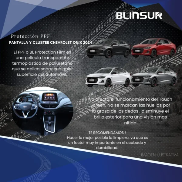 Protector Pantalla Y Clúster Chevrolet Ónix 2024