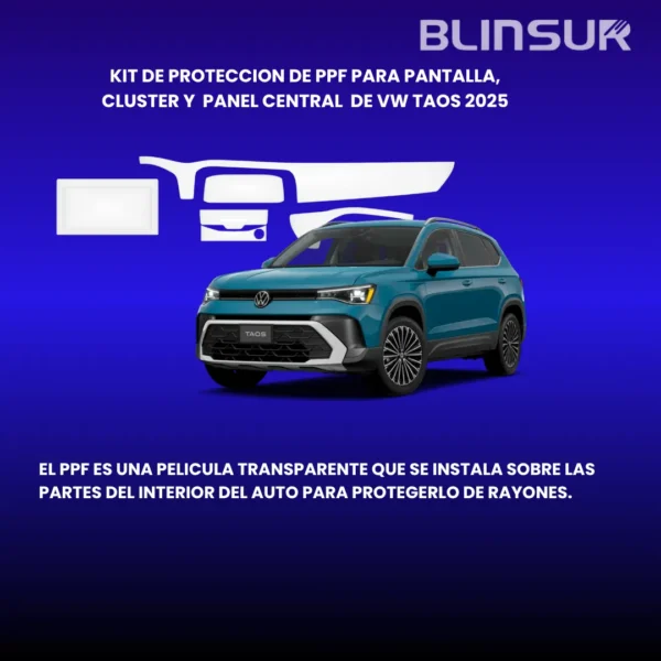 Kit De Protección Ppf  Interior  Para Vw Taos 2025