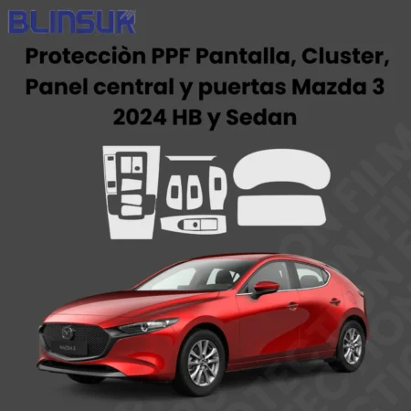 Kit Completo De Proteccion Ppf Mazda 3 2024 Hb Y Sedan - Image 2