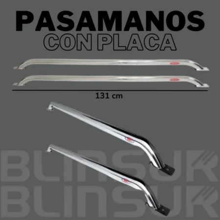 Barras Pasamanos Acero Ford Lobo/ranger/raptor 131cm Cromo - Image 2