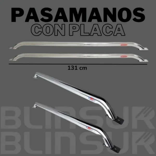 Barras Pasamanos Acero Ford Lobo/ranger/raptor 131cm Cromo