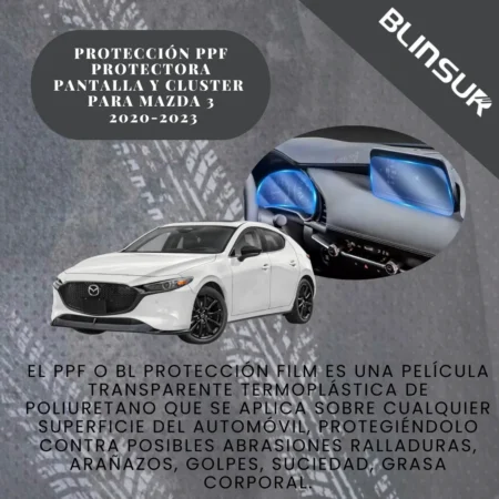 Mica Protector Pantalla Y Tablero Cluster Mazda 3 2019  2023 - Image 2