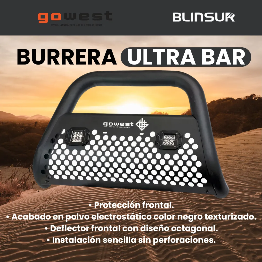 Burrera Ultra Bar Para 2 Faros Compatible Con Ram 1200 2025 - Image 2