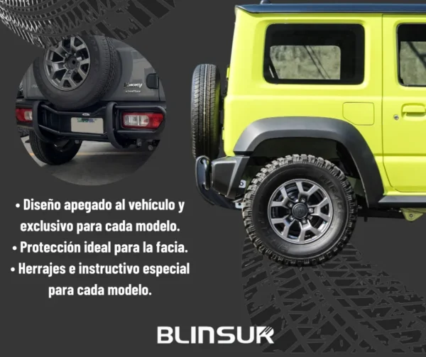 Burrera Bumper Trasero Bronx Suzuki Jimny 2021  - 2022