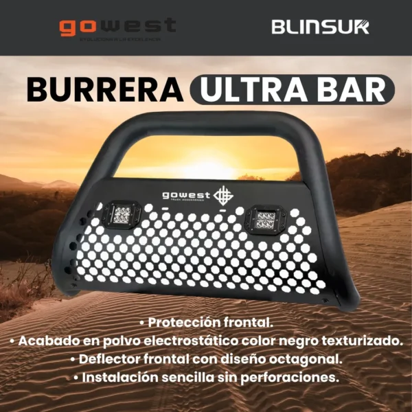 Tumba Burros Ultra Bar Toyota Tacoma 2016-2019 2 Faros