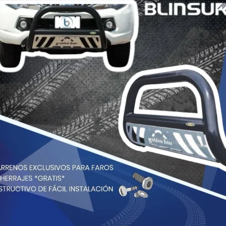 Tumbaburros Toyota Hilux Gas/die 2016 - 2023 C/porta Placa - Image 3