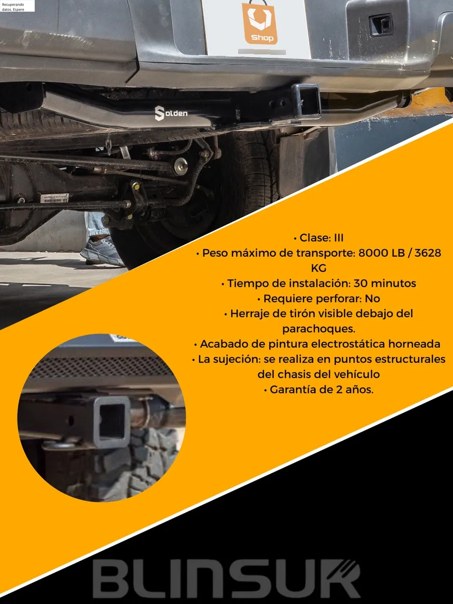 Tirón Enganche Para Nissan Frontier 2024 Pro-4x 4 Cilindros - Image 3