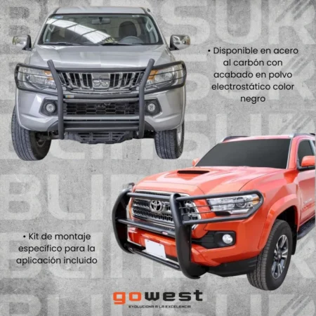 Burrera Euroguard Negra Para Toyota Hilux Srv 2016 - 2022 - Image 3