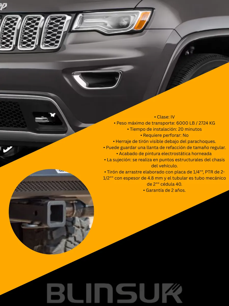 Tiron De Arrastre Jalon Gowest Jeep Grand Cherokee 2014-2018 - Image 3
