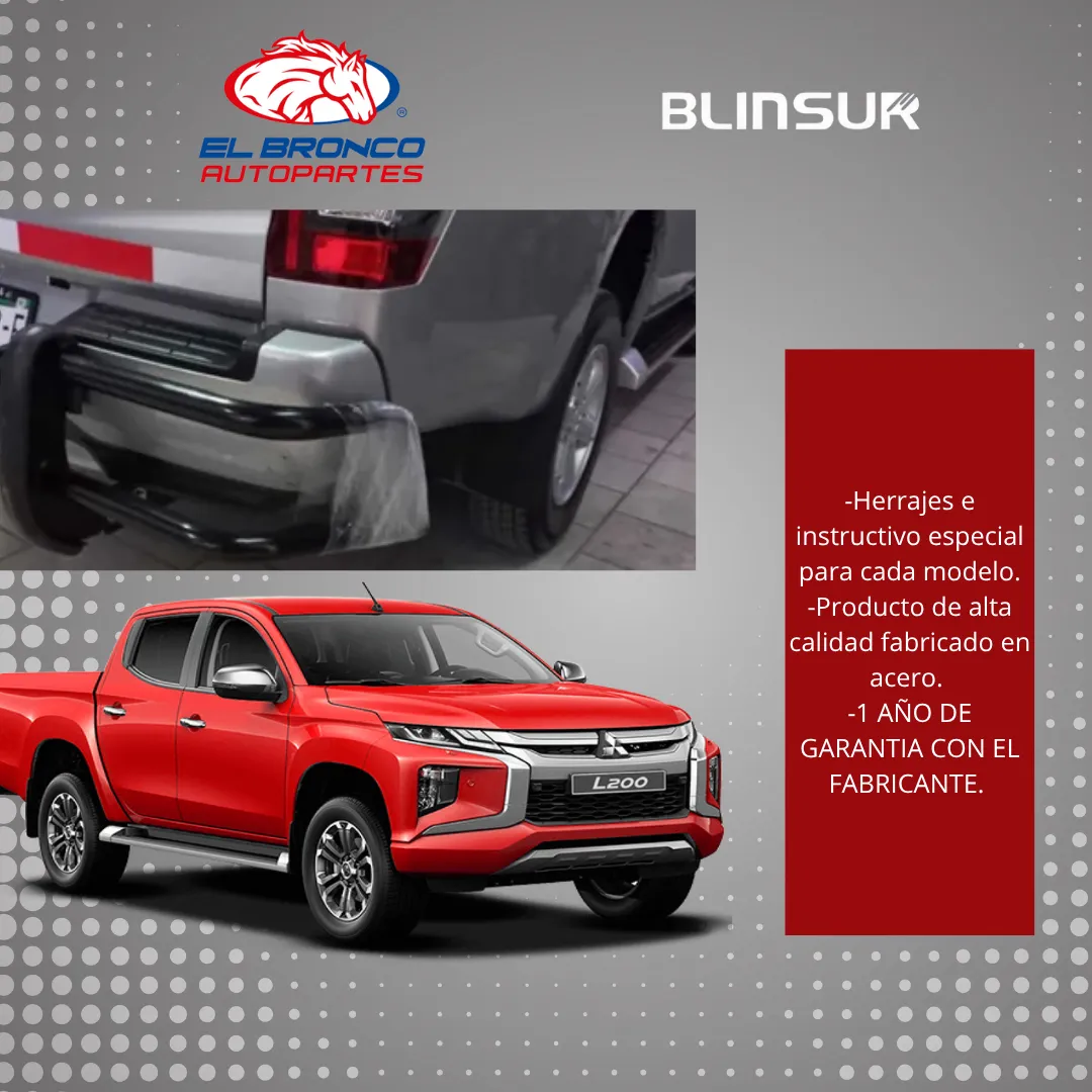 Burrera Bumper Trasero Para Mitsubishi L200 2020 - 2024 - Image 3
