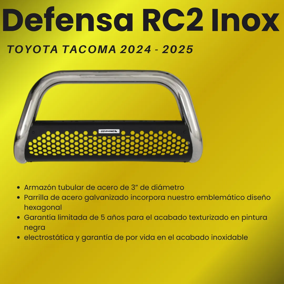 Burrera Defensa Rc2 Inox Para Tacoma 2024 Al 2025 Realtruck - Image 3