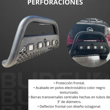 Burrera Ultra Bar 4 Faros Hilux Platinum 2021-2024 - Image 3