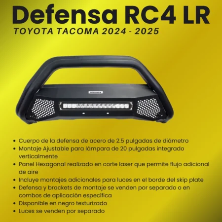 Defensa Rc4 Lr Con Luz P/ Toyota Tacoma 2024 - 2025 - Image 3