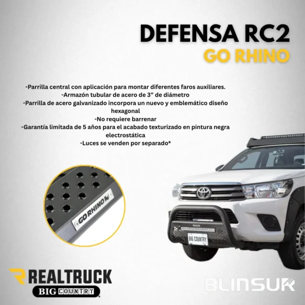 Burrera Defensa Rc2 Para Vw Amarok 2016 - 2024