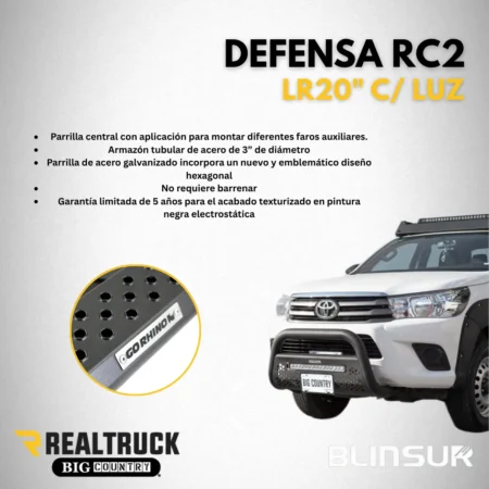 Burrera Defensa Rc2 Lr20  C/luz S10 Max 2021 - 2025 - Image 3
