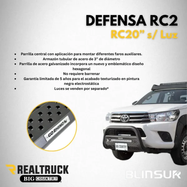 Burrera Defensa Rc2 Lr20 S/luz Nissan X-trail 2019 - 2021