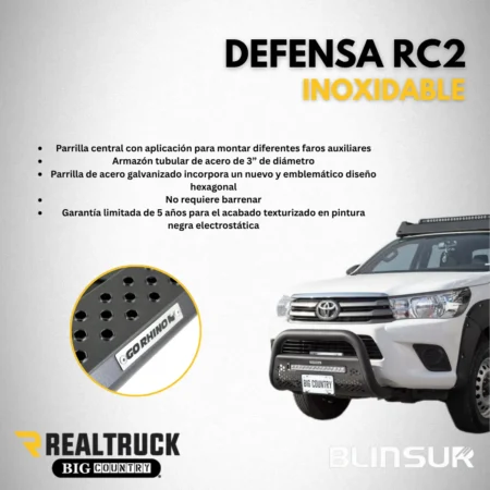 Burrera Defensa Rc2 Inox. Chevrolet S10 2016 - 2017 - Image 3