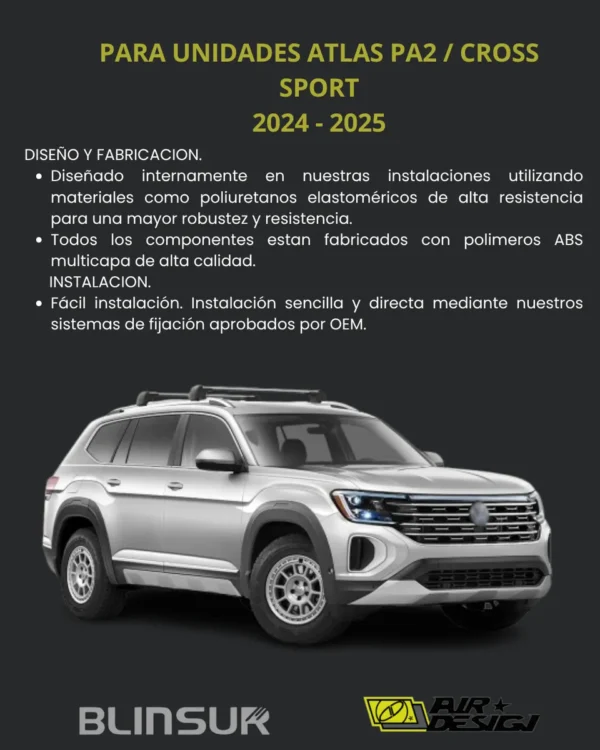 Bumper Guard Delantero Atlas Pa2 /cross Sport 2024 2025