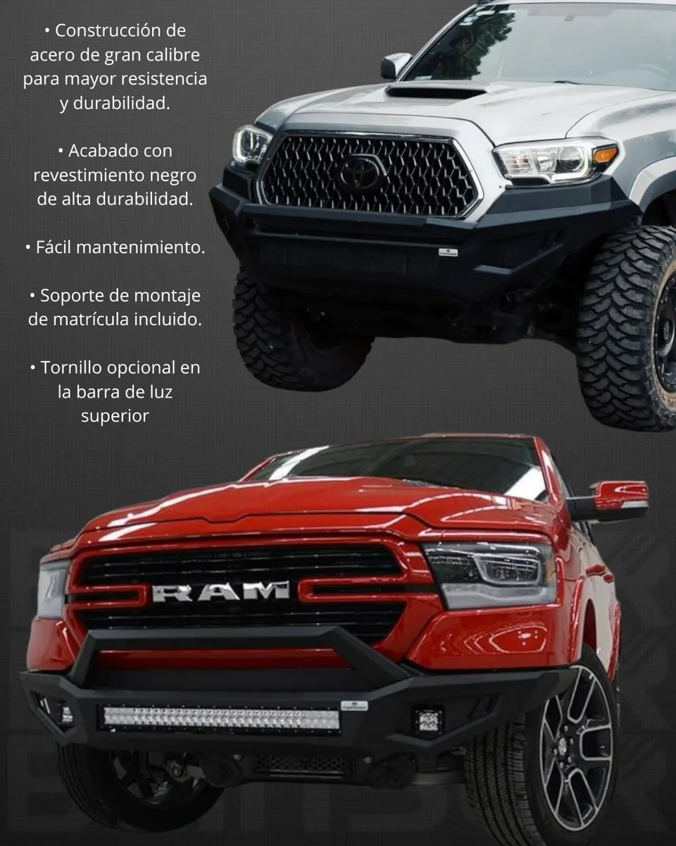 Defensa Delantera Frz Mastodon P/ Toyota Tacoma 2016 - 2023 - Image 3