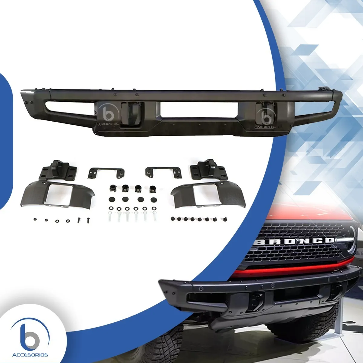 Defensa Delantera Compatible Para Ford Bronco 2021 2022 - Image 3