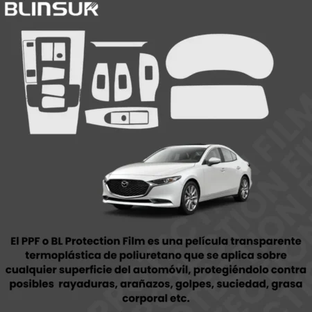 Kit Completo De Proteccion Ppf Mazda 3 2024 Hb Y Sedan - Image 3