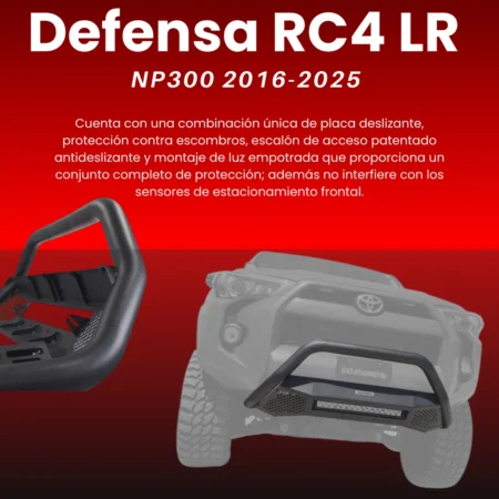 Defensa Rc4 Lr Con Led Go Rhino Nissan Np300 2016-2025 - Image 3