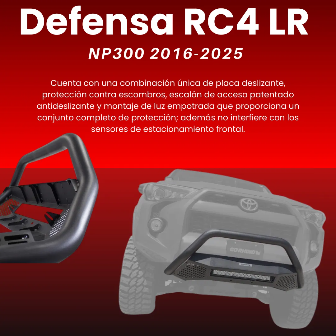 Defensa Rc4 Lr Sin Led Go Rhino Nissan Np300 2016-2025 - Image 3