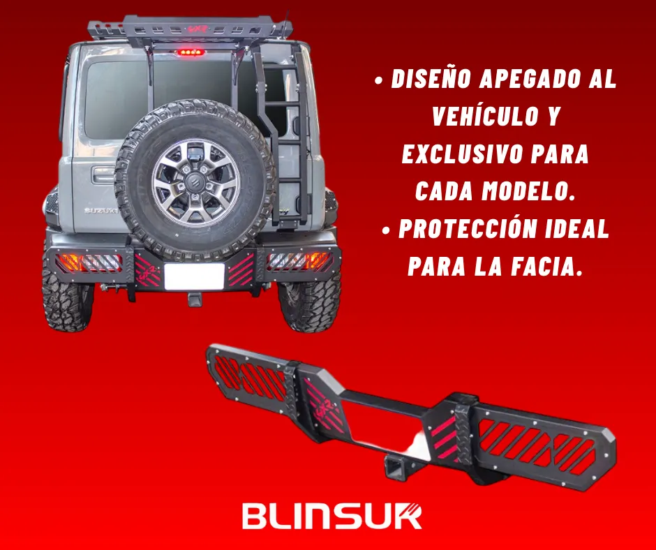 Bumper Trasero 4xr Para Suzuki Jimny C/ Tiron 2021 - 2025 - Image 3