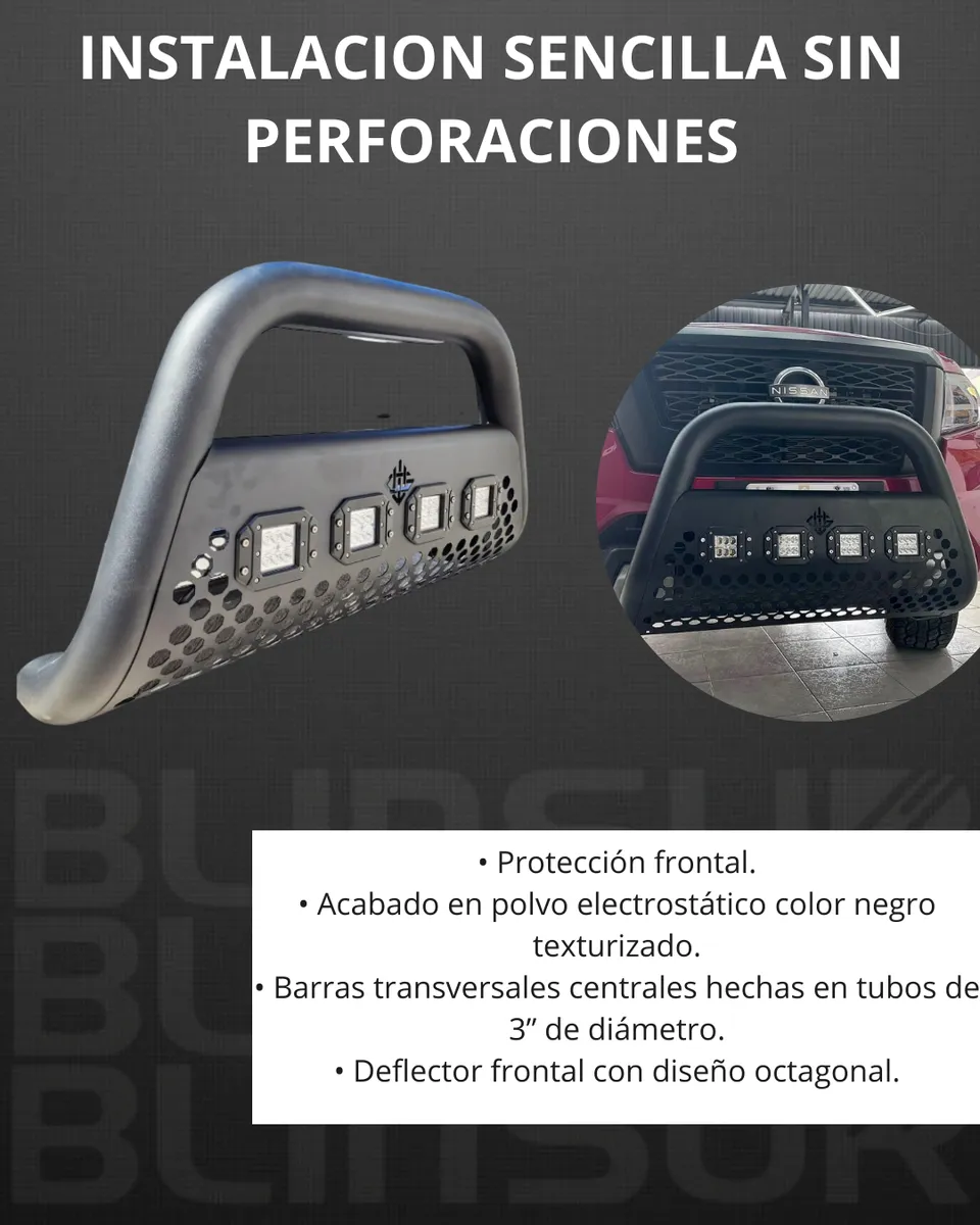 Burrera Ultra Bar 4 Faros P/ Frontier Pro 4x V6 2008 - 2020 - Image 3
