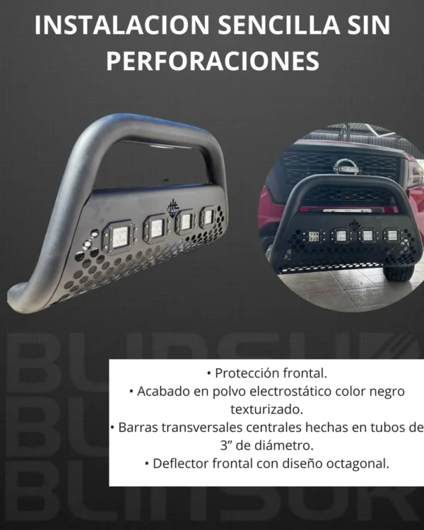 Burrera Ultra Bar 4 Faros P/ Toyota Hilux Srv 2016 - 2023