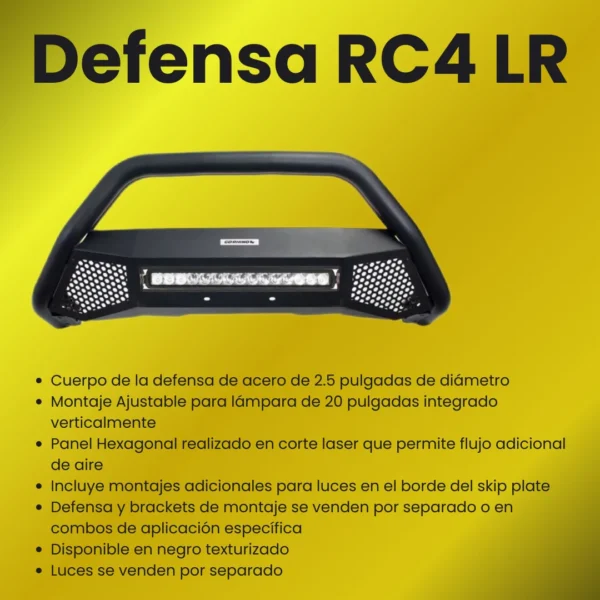 Defensa Rc4 Lr Con Luz P/ Jac Frison T6 / T8 2020 - 2024