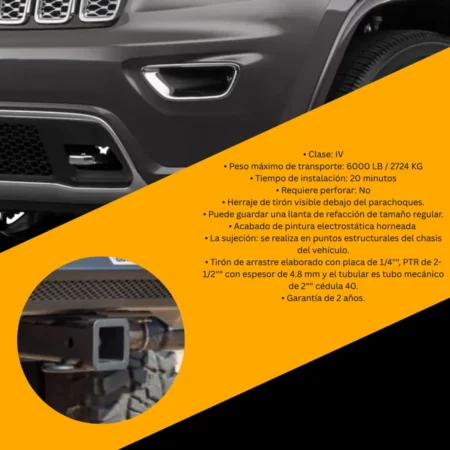Tiron Jalon De Arrastre Jeep Grand Cherokee 2011 - 2021 - Image 3